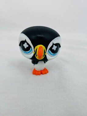 Littlest Pet Shop #654 Black Puffin Penguin